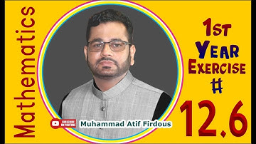 Exercise 12.6 First Year