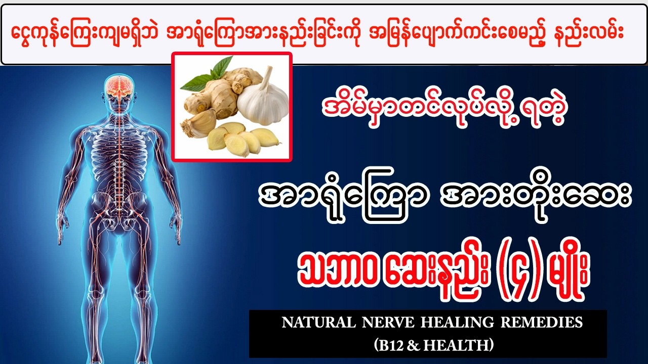 အာရုံကြောအားနည်းခြင်းကို အမြစ်ပြတ်ကုသနိုင်မည့် မြန်မာ့ရိုးရာဆေးနည်း (၄) မျိုး - Natural Remedies