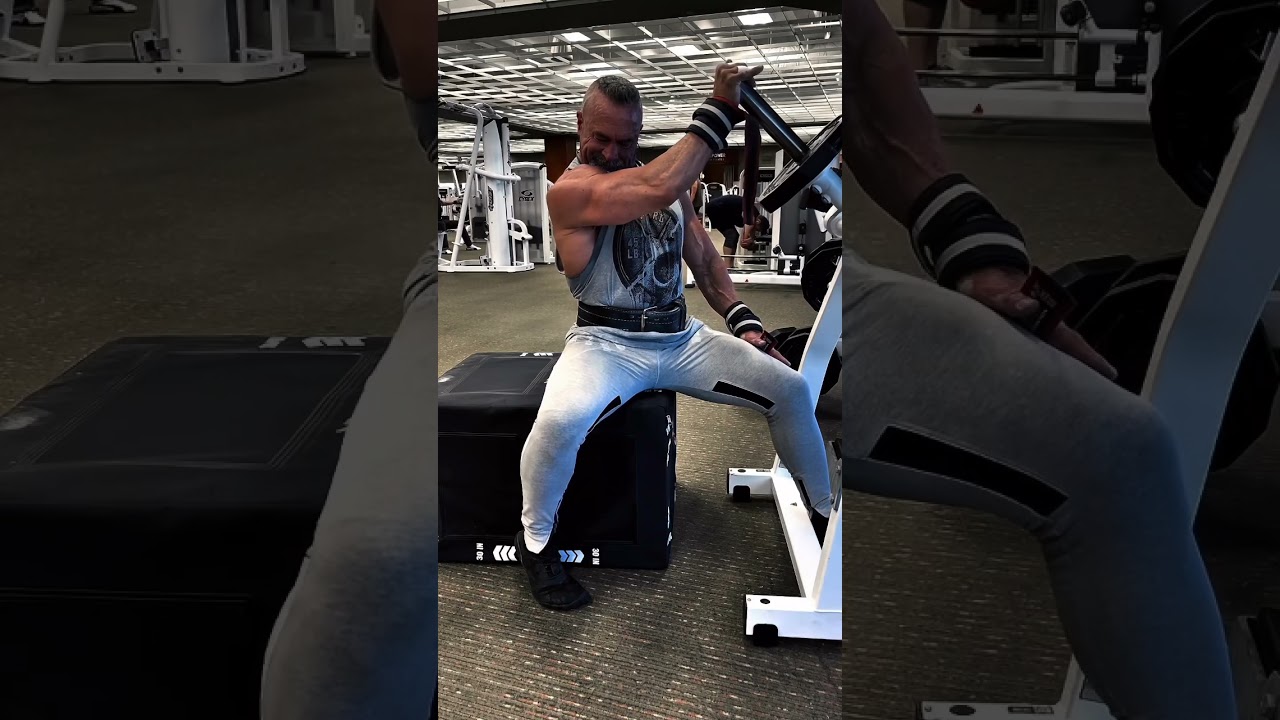 The T-Bar is a great place to isolate the chest with some crossover incline presses. #workout