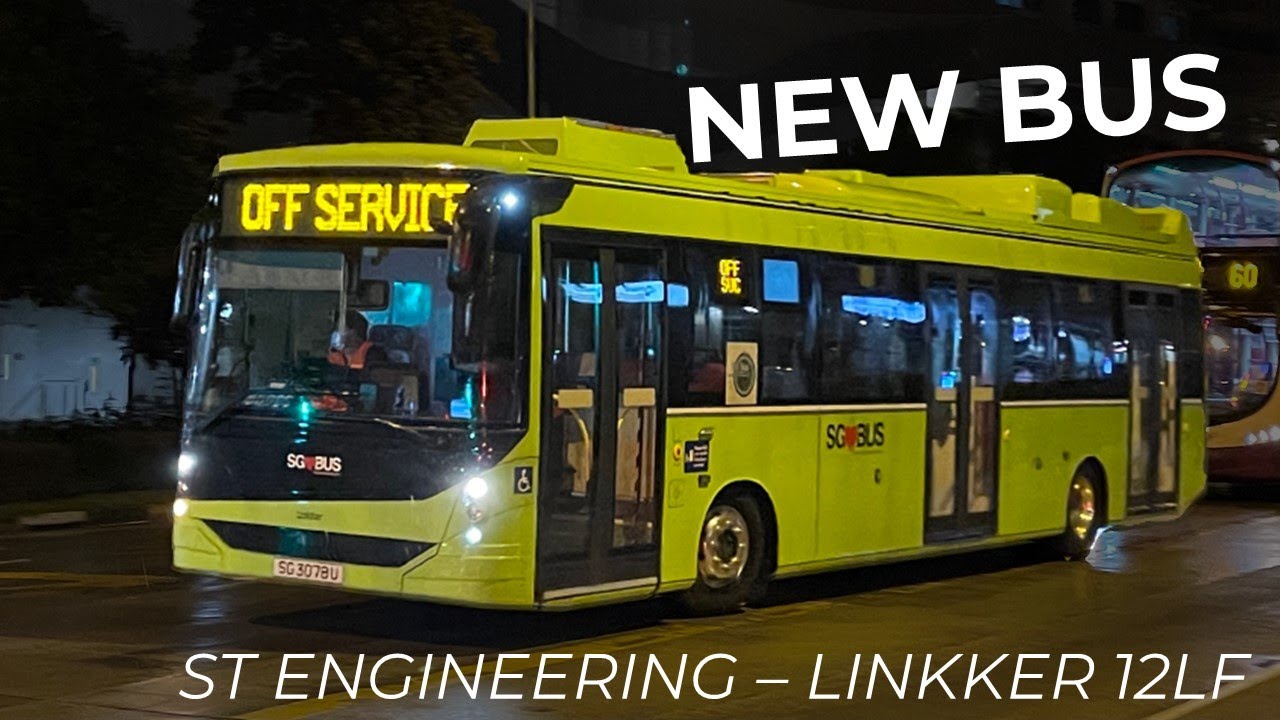 SGBUS STE Linkker LM312 Electric Bus ON TEST Fly by SG3078U