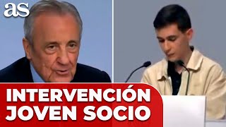 La INTERVENCION de un JOVEN SOCIO del REAL MADRID que aplaude todo el madridismo
