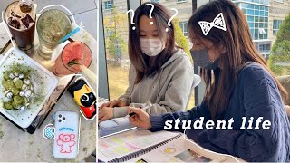 Busy Student Life In Korea School Vlog Cafe Study Picnic 2Nd Vaccine