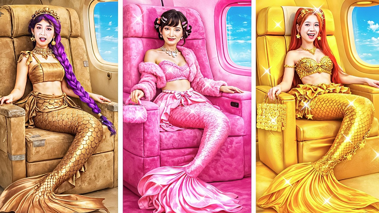 صيادو شياطين الكيبوب 🧜‍♀️ تحول رومي إلى حورية كيبوب ميك أوفر K-POP Demon Hunters في الحياة الواقعية