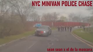 Insane nyc mini van police chase (@ELdelamascara gets arrested)