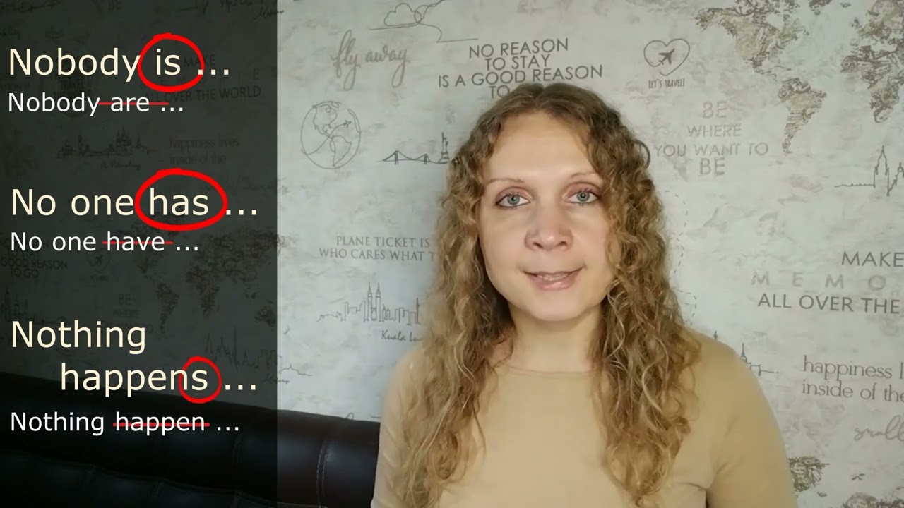 Видеоурок. NOBODY, NO ONE & NOTHING