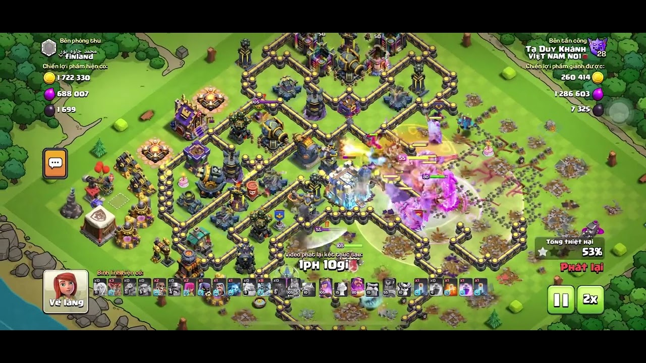 Một Combo Khác Mới Nghĩ Ra Cho Hall18 - Best War Combo TH18