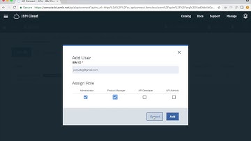 IBM API Connect Administration - User Management