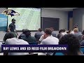 Ray lewis ed reed teach how to watch film  baltimore ravens