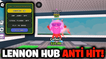 NO KEY✅ LENNON HUB STEAL A BRAINROT SCRIPT🔥ANTI HIT, SUPER JUMP, HIGH SPEED AND MORE!