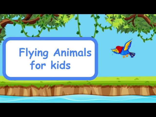 Flying Animal Names for Kids | Learning Air Animals | Kiddopedia Sensational class=