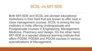 MIT School of Distance Education’s PGDM vs SCDL courses | Distance MBA