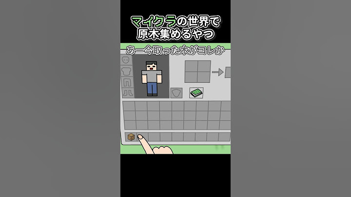 マイクラの世界で原木集めるやつ【アニメ】