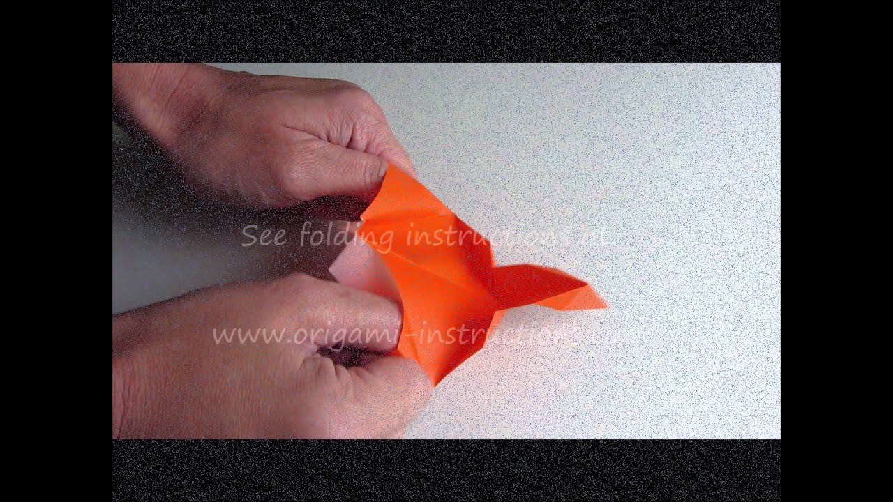 Origami Pecking Chicken in Action - YouTube