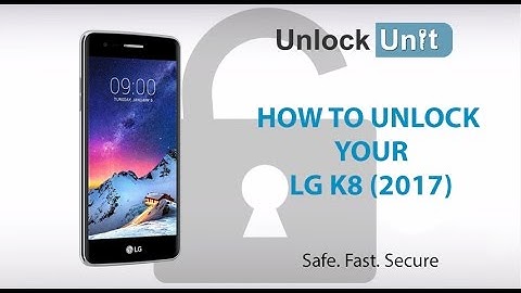 HOW TO UNLOCK LG K8 (2017)