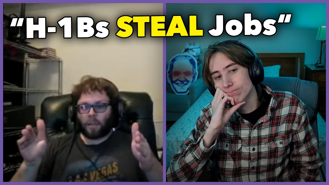 "Studies are FAKE" - H-1B Visa Debate w/MAGA Streamer