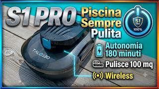S1 PRO Robot Pool Cleaner for 100m2 - 120 minute Autonomy - Wireless - Unboxing and Test