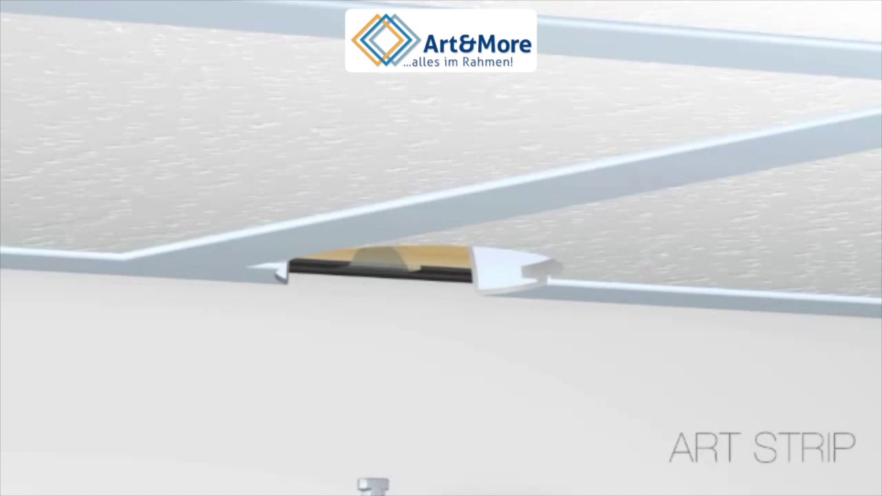 Galerieschiene Art Strip für Systemdecken und abgehängte Decken