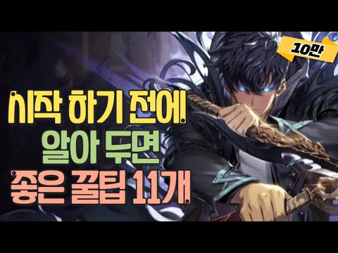 [나 혼자만 레벨업 어라이즈] 시작 하기 전에 알아두면 좋은 꿀팁 모음!