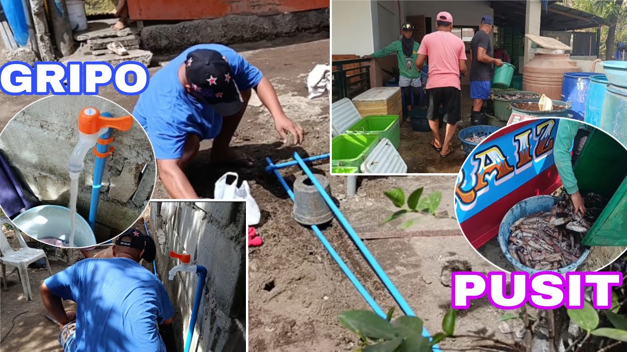 Gumawa ng gripo si tito Niño | Nag deliver ng pusit