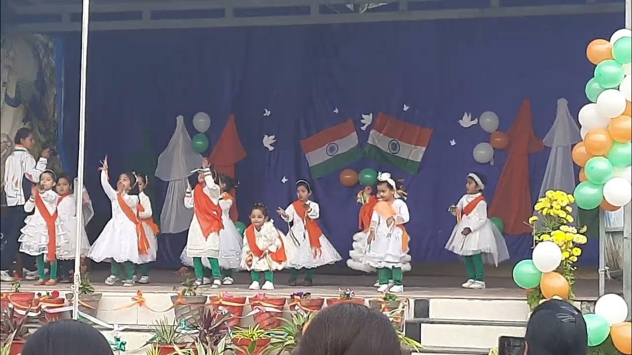 Happy Independence day 2022 Aditi's first stage performance (Nursery