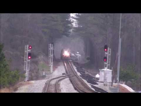 AMTRAK 19 WESTBOUND IN DOUGLASVILLE & VILLA RICA,GA. 2-14-2018 - YouTube