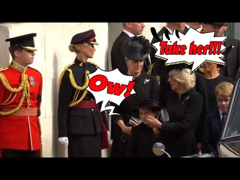 Queen Camilla is upset with Charlotte and George's behavior at the queen's funeral - YouTube