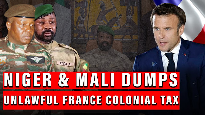 Le Mali et le Niger vont mettre fin aux accords fiscaux coloniaux illégaux avec la France
