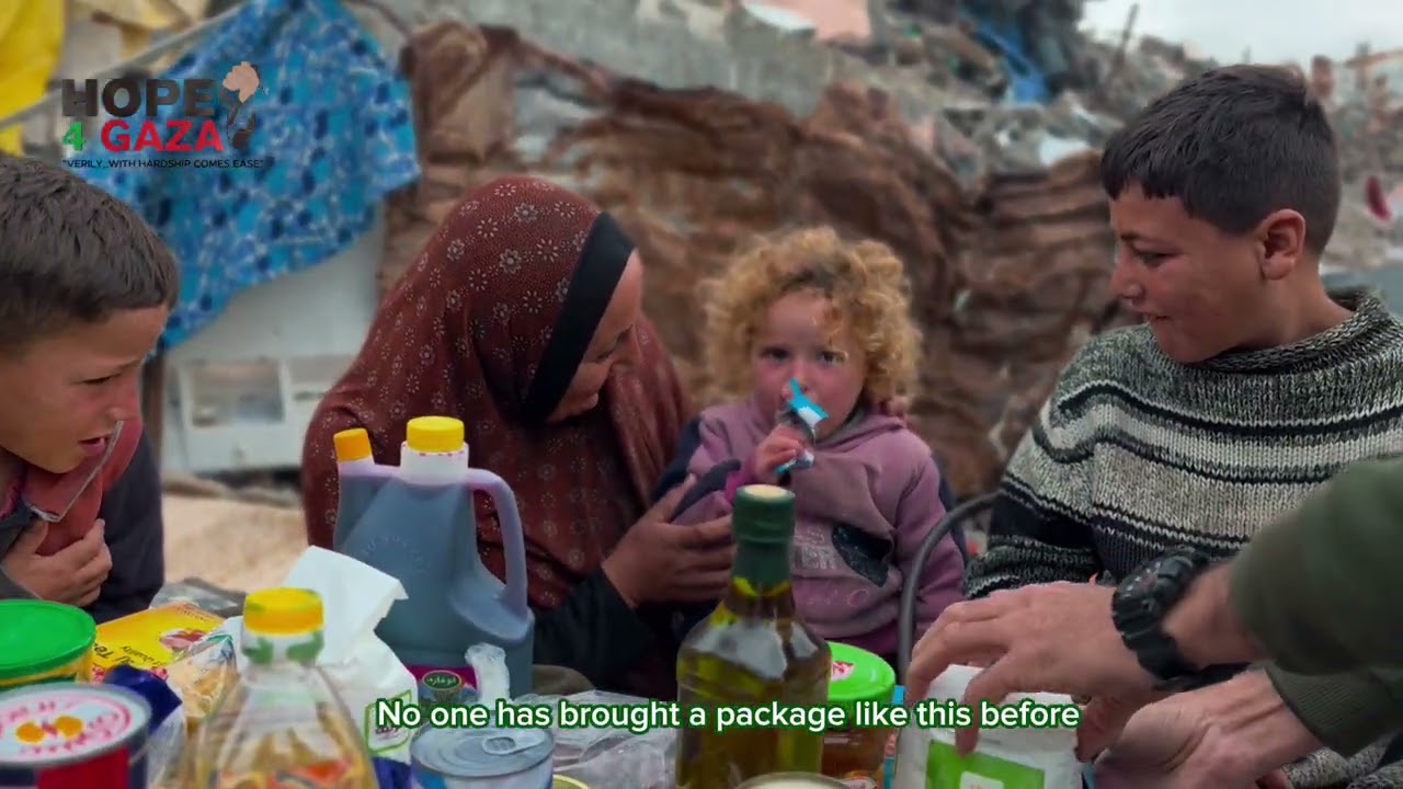 100 families blij gemaakt met voedselpakketten in Noord-Gaza