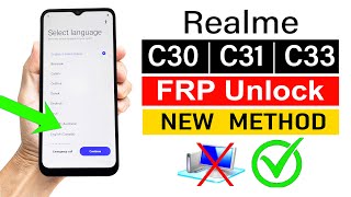 Realme C30/C31/C33 FRP Unlock (Without Computer) | Latest Update - 2024