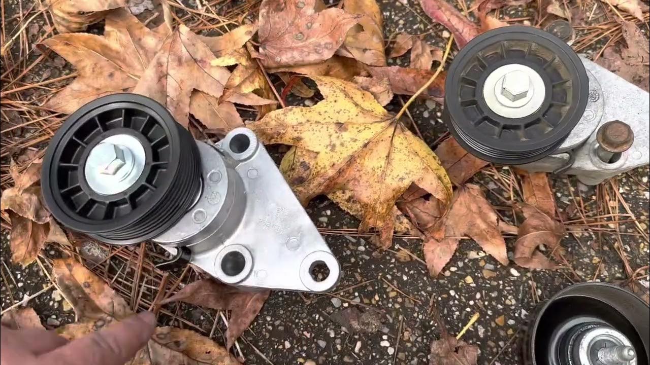 Serpentine belt, tensioner and idler pulley change on 2006 5.3l YouTube