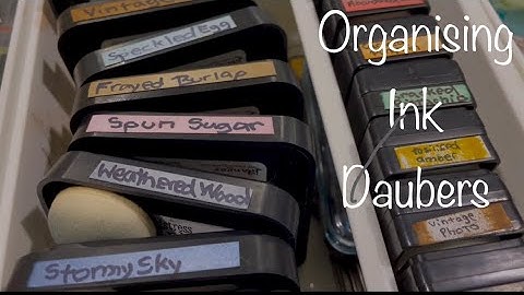 QUICK TIP Ink Dauber Storage