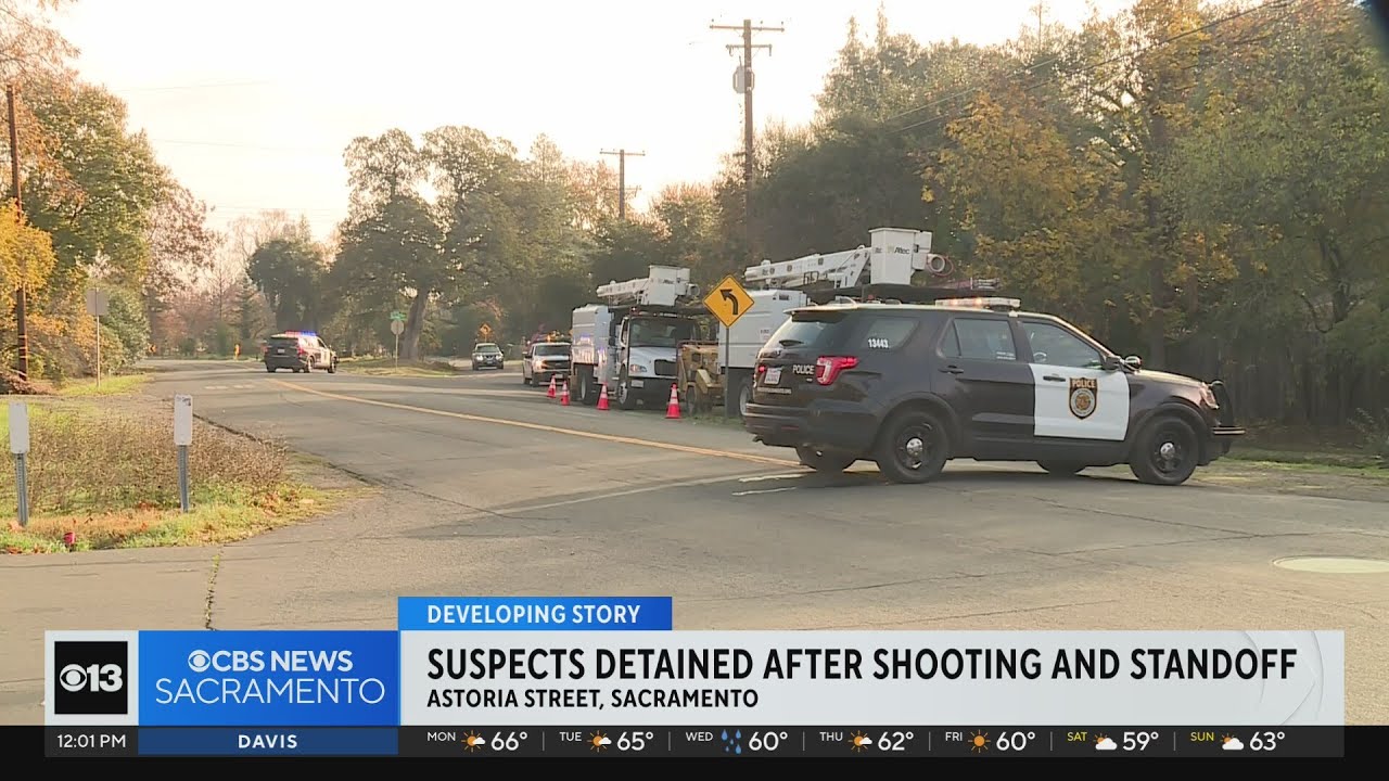 Suspects detained after shooting and standoff in Sacramento - YouTube