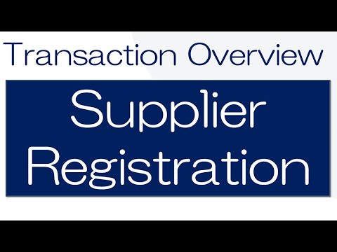What Does Fusion's (Oracle Cloud's) Supplier Registration Application Do?