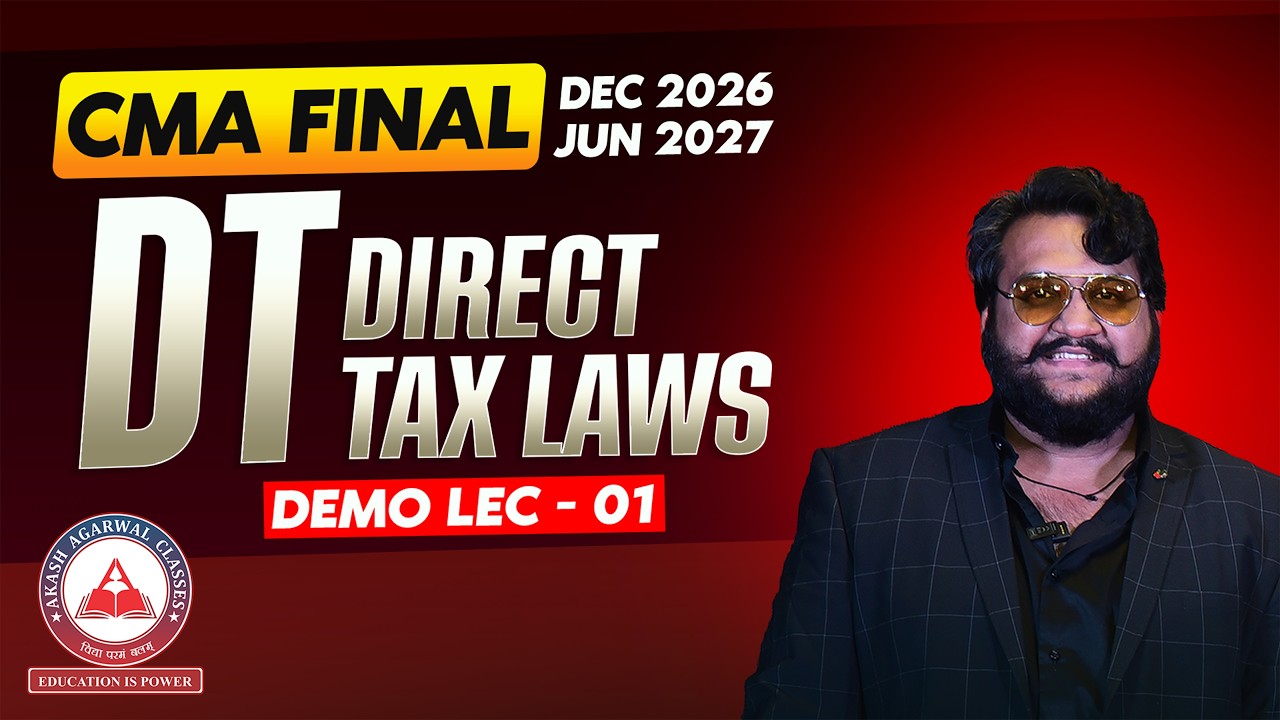 CMA Final Group 3 | DT Demo Lecture 01 | Dec 2026 & June 2027