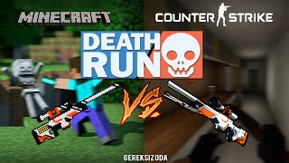 Mi̇necraft Vs Csgo - Death Run Ölüm Yarışı - Counter Strikeglobal Offensive