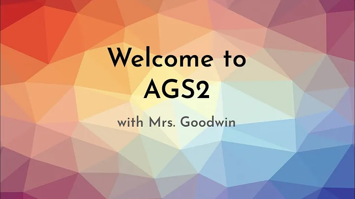 Meet Mrs. Goodwin - AGS2