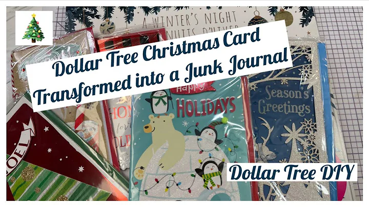Dollar Tree Christmas Card Transformed into a Junk...