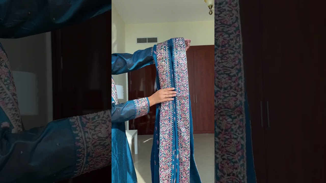 Colour that exudes royalty | Peacock blue it is 