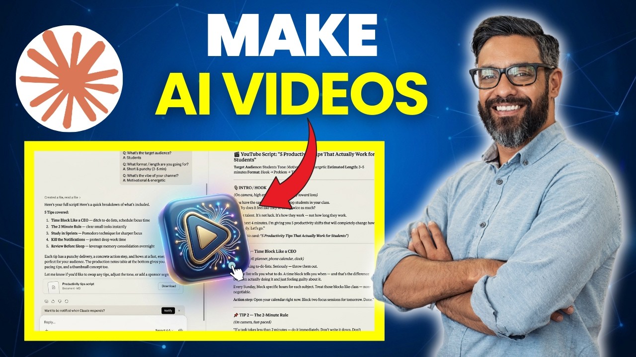 How to Make AI Videos With Claude AI - Step by Step - YouTube
