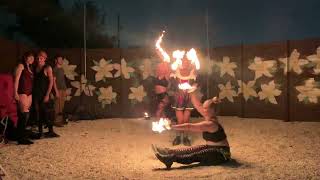 Fire Spinning Flow Tunnel Performance