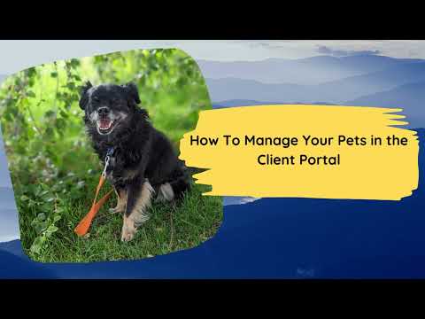 How To Manage Pets In The Client Portal