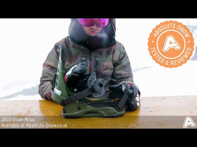 union atlas snowboard bindings 2019 edge control whether youre carving groomers Union Atlas 2019 Snowboard Binding