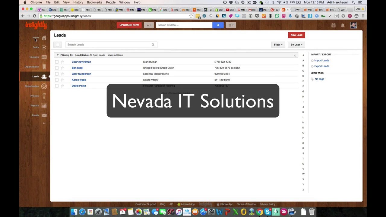Insightly CRM Review By  Nevada IT Solutions Las Vegas Managed Service Provider