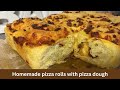 Homemade pizza rolls with pizza dough  cheese pizza rolls recipe  how to make pizza rolls in oven