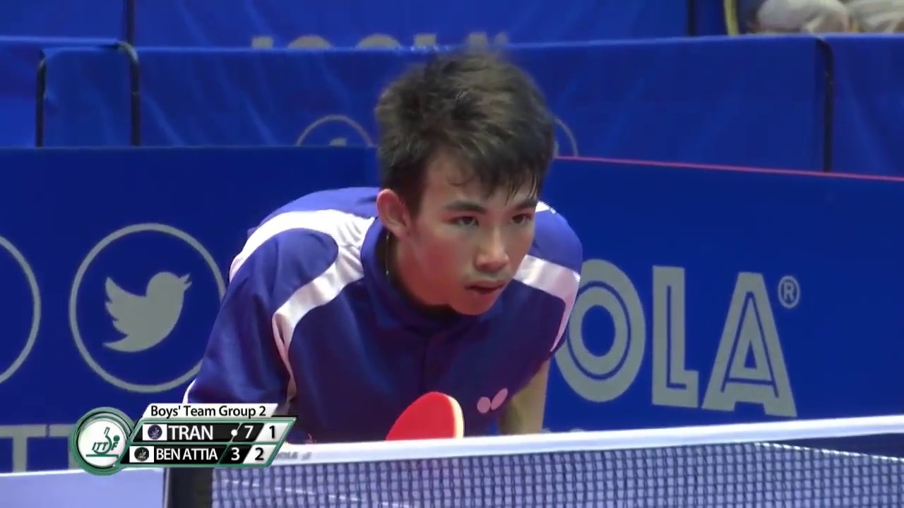 2017 ITTF World Cadet Challenge - Michael Tran vs Youssef Ben Attia