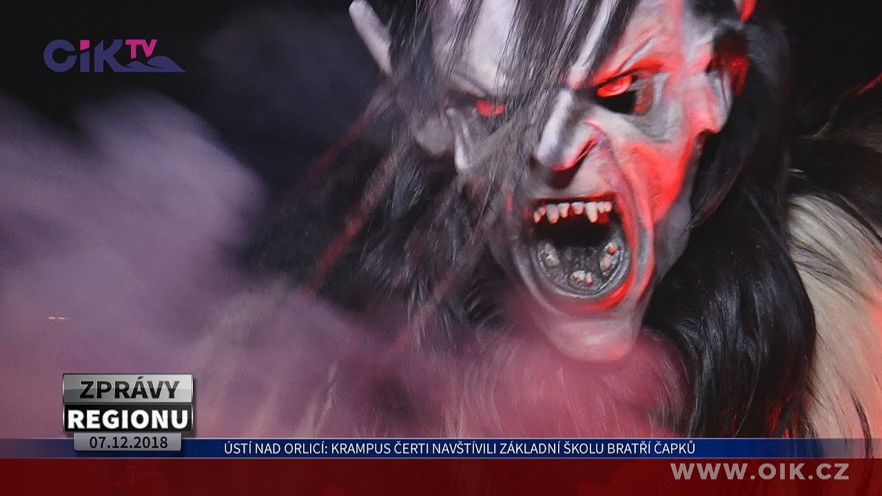 Ústí nad Orlicí: Krampus čerti navštívili Základní školu Bratří Čapků