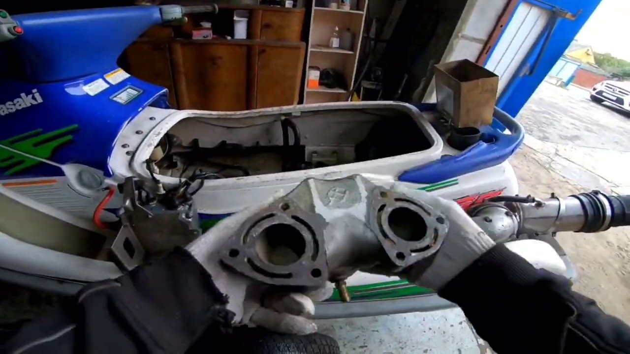 kawasaki 750 sxi and 750 ss jet ski engine replacement - YouTube