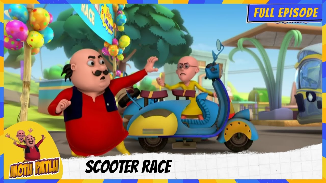 Motu Patlu | मोटू पतलू | Full Episode | Scooter Race