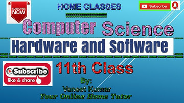 1.4 Hardware and Software concept by Vaneet Kumar, Lecturer|| JKBOSE 11th class || Computer Science