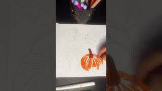 Pumpkin Coloring with Fall Vibes | Relaxing Autumn Art Process
